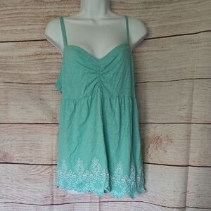 Torrid Aqua Babydoll Tank